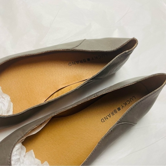 Lucky Brand Bylando Women's Titanium Ballet Flat 8.5M - Picture 9 of 11